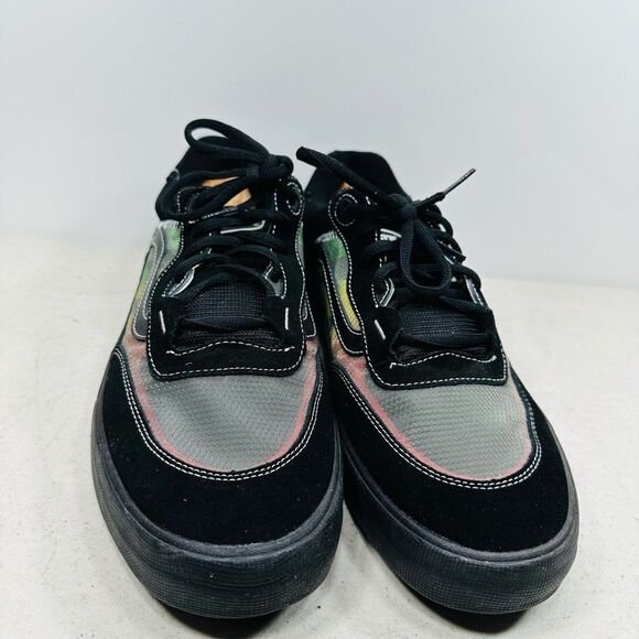 VANS~Wayvee Skateboard Shoes~Mens Size 13~Black Asphalt/Red/Green/Yellow - Picture 3 of 8